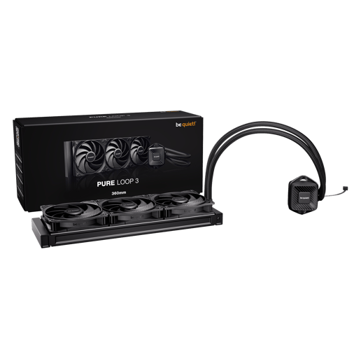 be quiet! Pure Loop 3 360mm AIO Liquid CPU Cooler - Quiet, Powerful Cooling for Intel & AMD